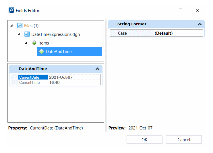 Fields Editor
