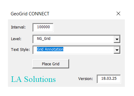 GeoGrid dialog