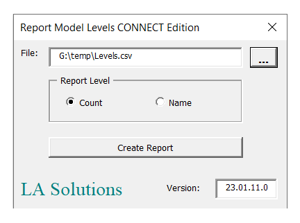 Report Level Usage in Models