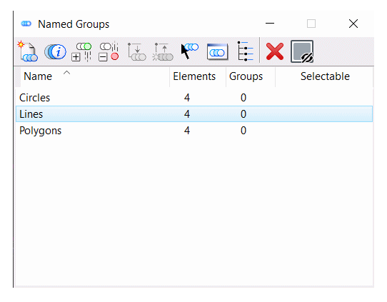 Named Group dialog