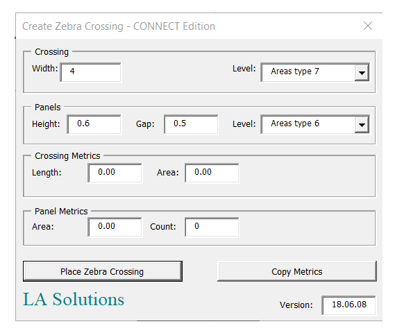 Zebra Crossing Dialog