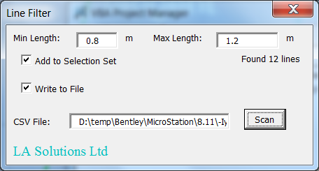 Line Filter form