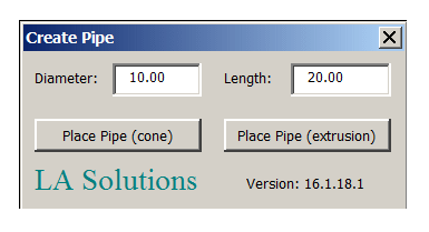 Place Pipe user form