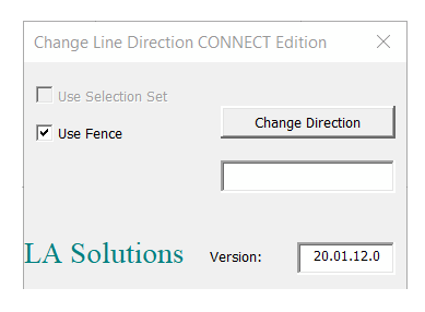 Change Direction dialog