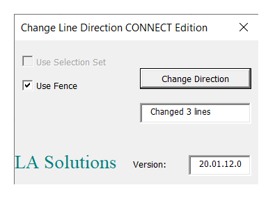 Change Direction completed