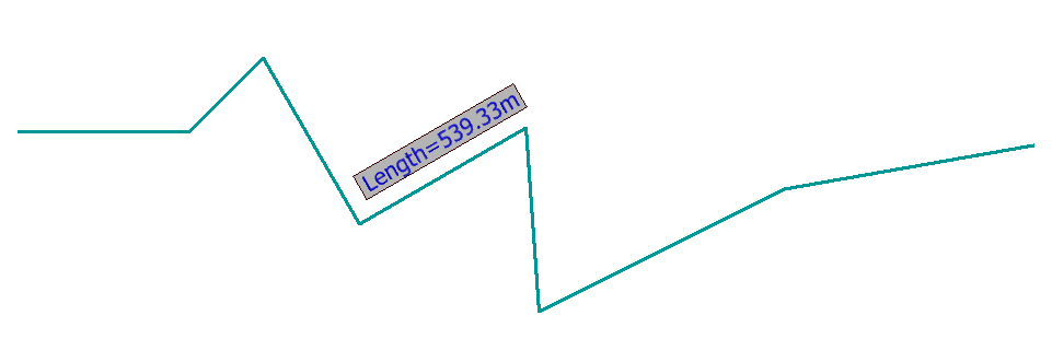 Labelled Line-String Aligned with Segment