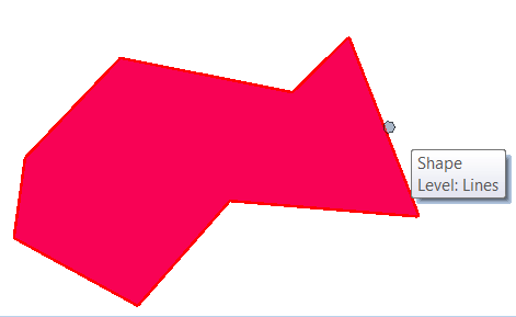 Shape created from closed line-string