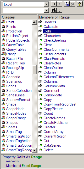 VBA Object Browser