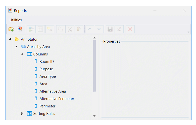 MicroStation Reports Dialog