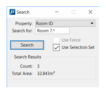 AreaAnnotator Search dialog showing search results