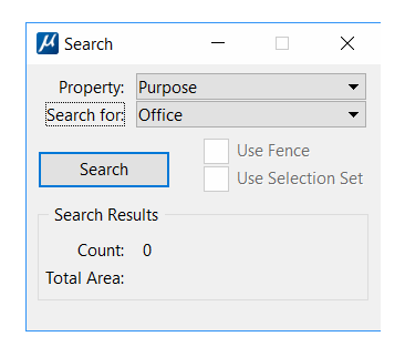 AreaAnnotator Search dialog