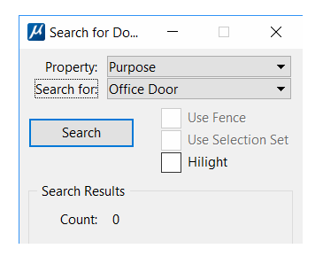 DoorKeeper Search dialog showing search results