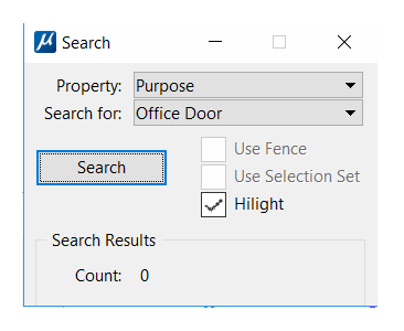 DoorKeeper Search dialog