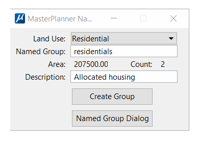 MasterPlanner Group Properties
