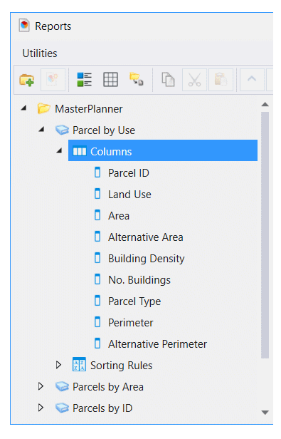 MicroStation Reports Dialog