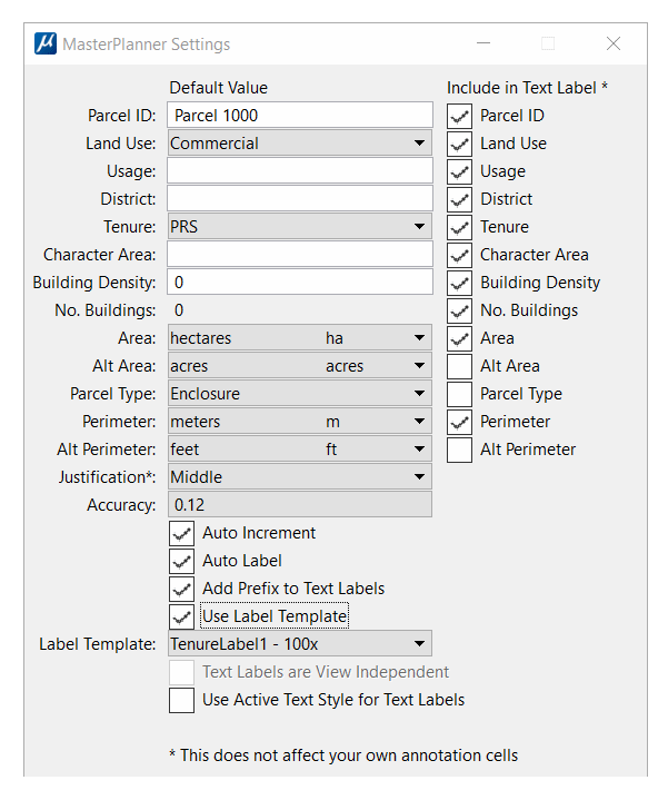 Settings Dialog