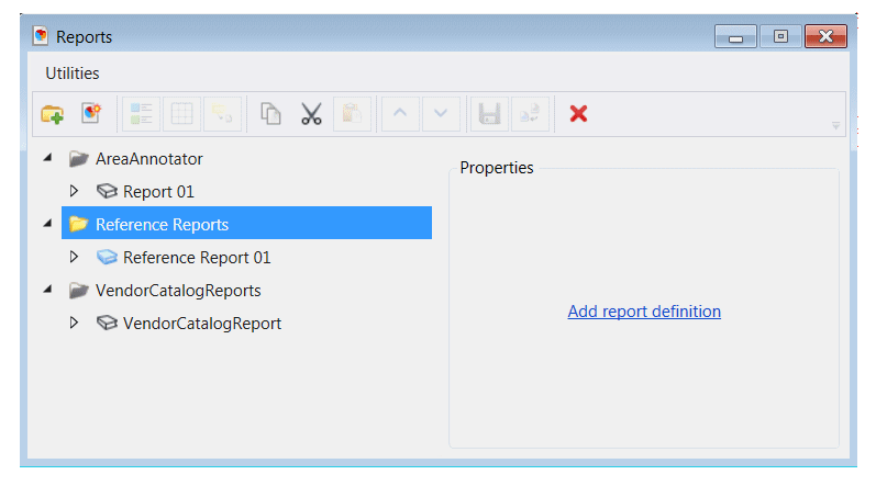 Report References Dialog