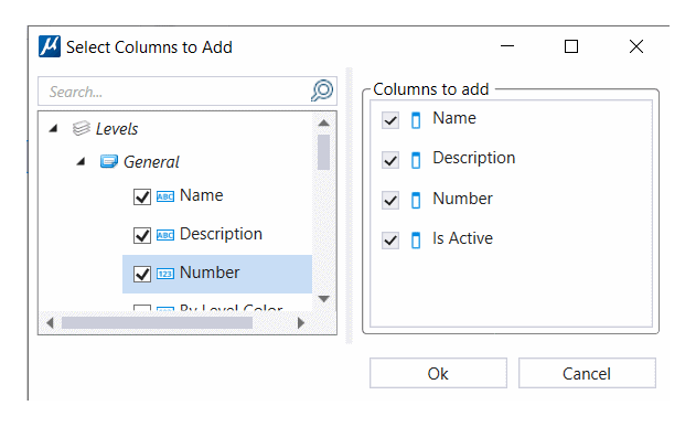 Selected Columns