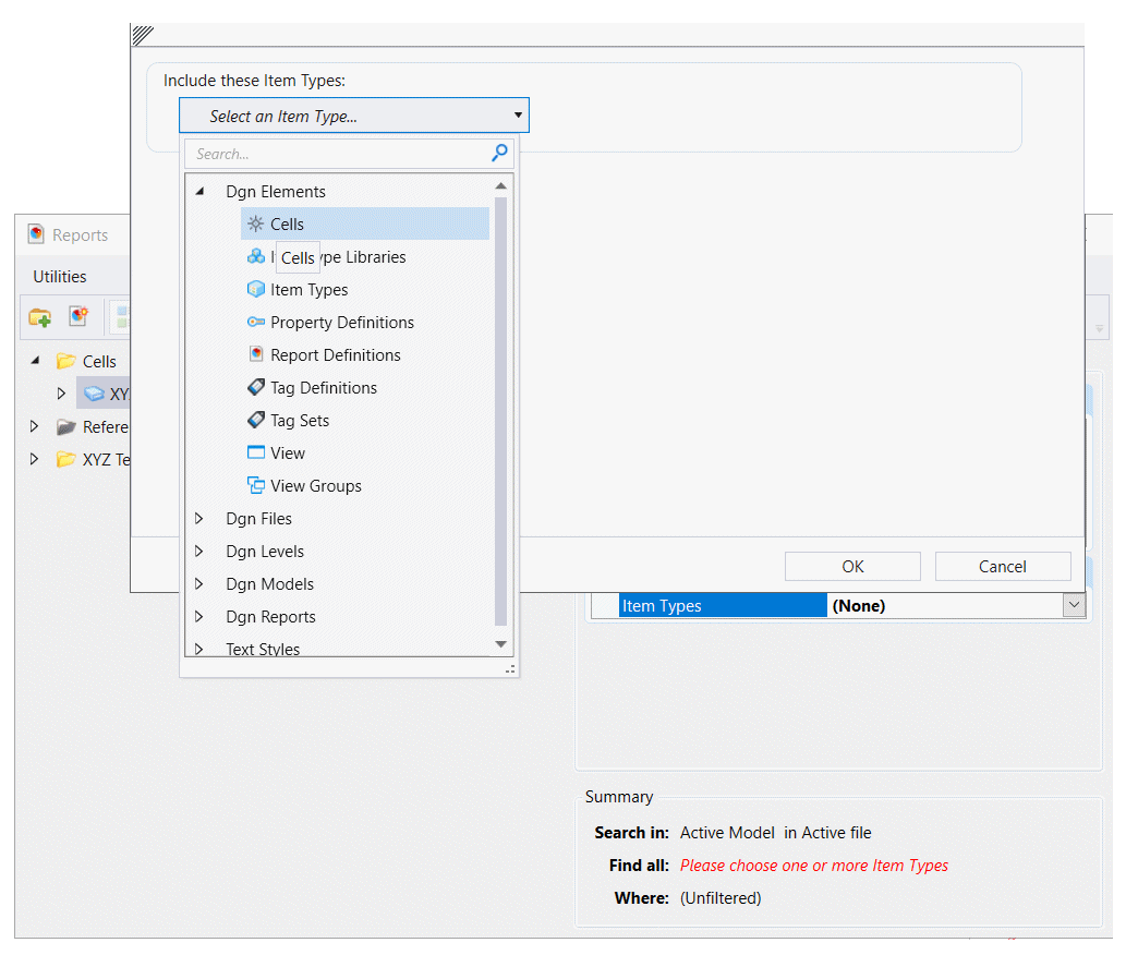 Report Definition: Add Cell Elements