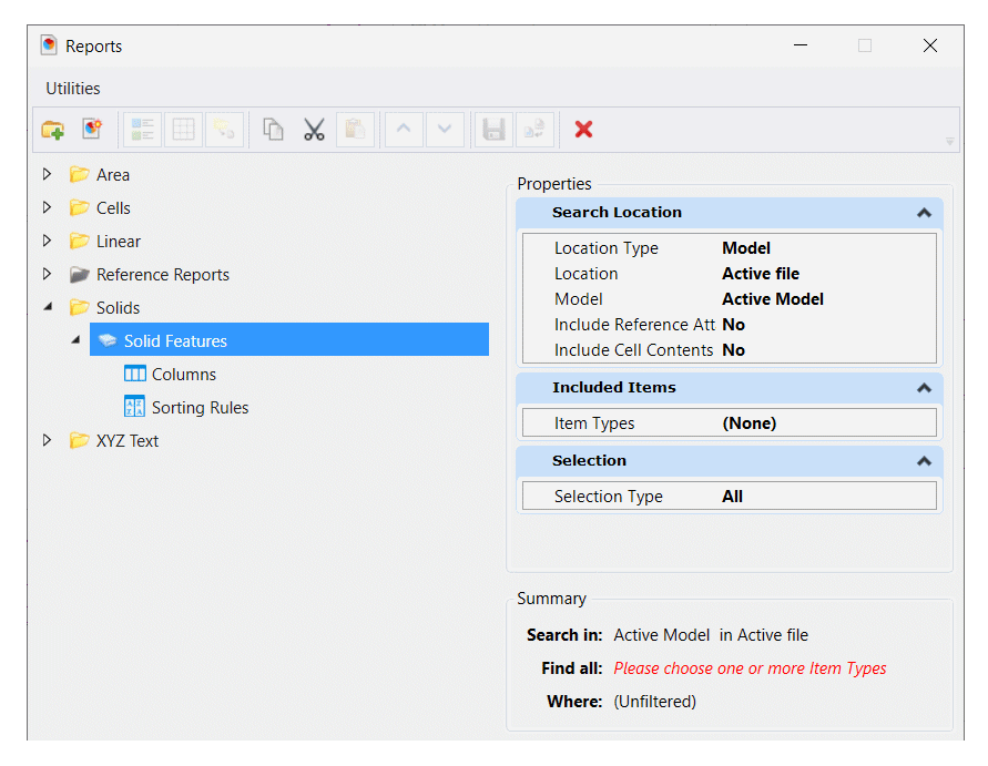 Solid Report Definition 1