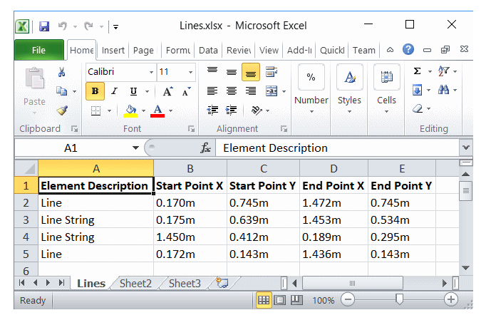 Report Exported to Excel